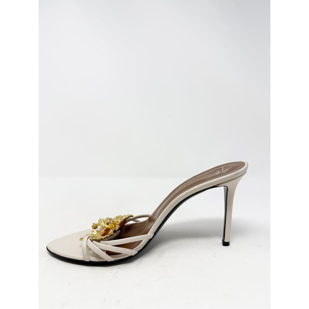 Giuseppe Zanotti Orchid Mule Leather Heels Womens Size EU 40.5 - Picture 9 of 15